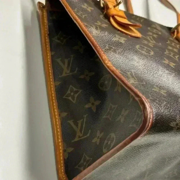 LOUIS VUITTON Popincourt Haut Shoulder Bag Monogram Leather Brown + COA - Picture 13 of 16